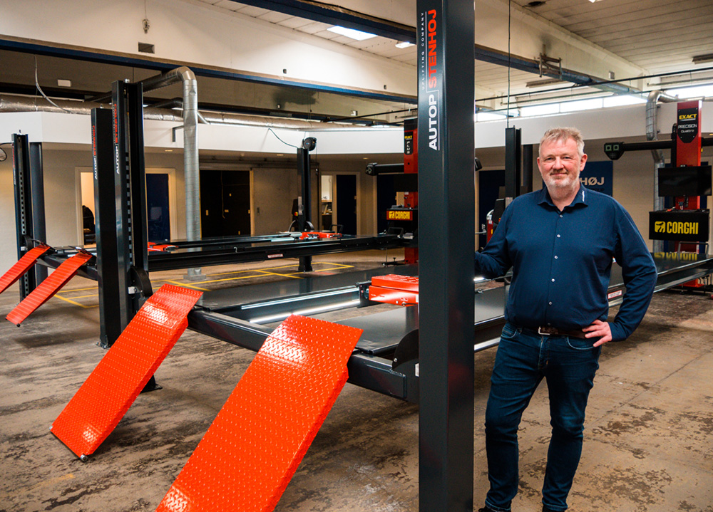 John Struve i ny showroom ved Stenhøj